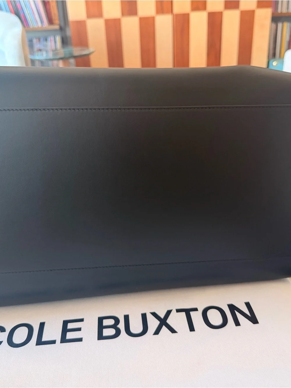 Cole Buxton Leather Holdall Smooth Black